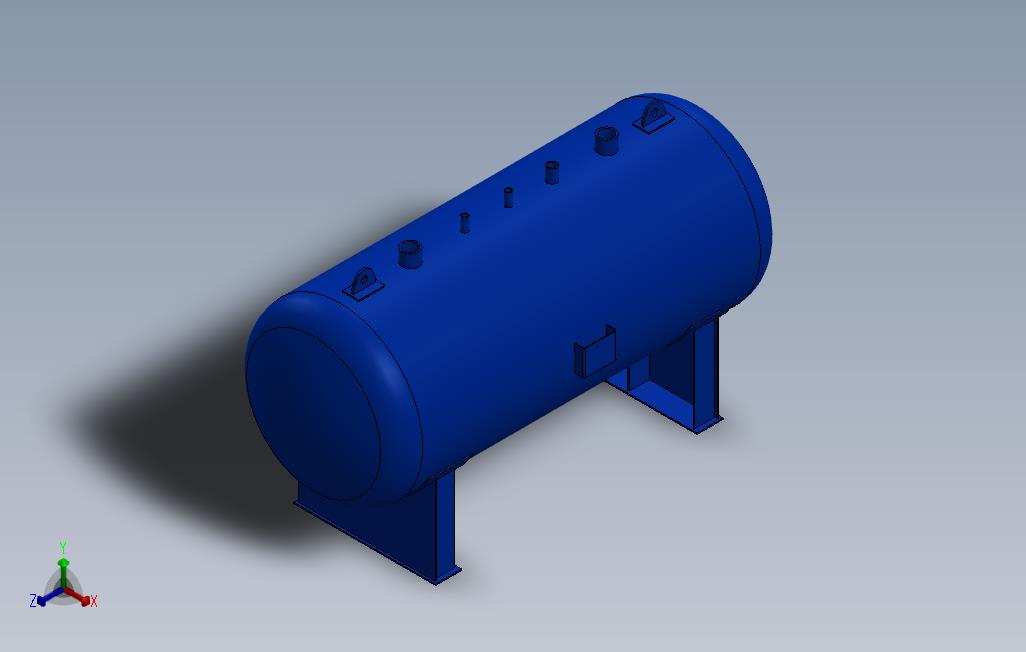 空气接收器罐5升 SOLIDWORKS 2018 模型图纸免费下载 懒石网