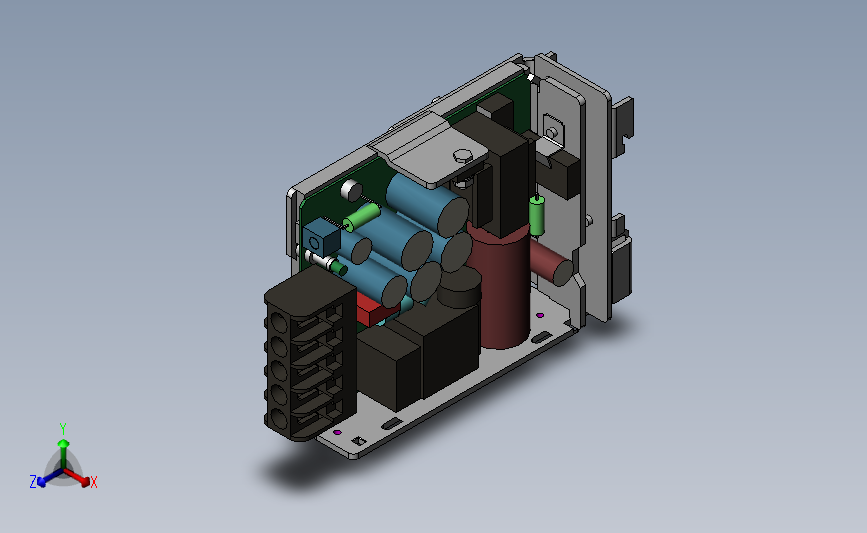 欧母龙OMRON标准件S8VM 03015D SOLIDWORKS 2001 模型图纸下载 懒石网