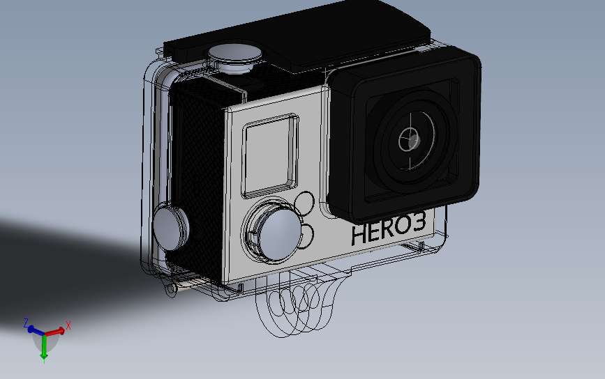 Go Pro Hero Solidworks