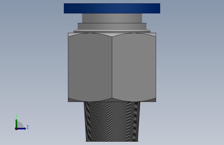 IPC 螺纹直通 IPC12 02 SOLIDWORKS 2018 模型图纸下载 懒石网