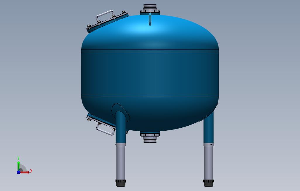浅层砂过滤器 正面视图