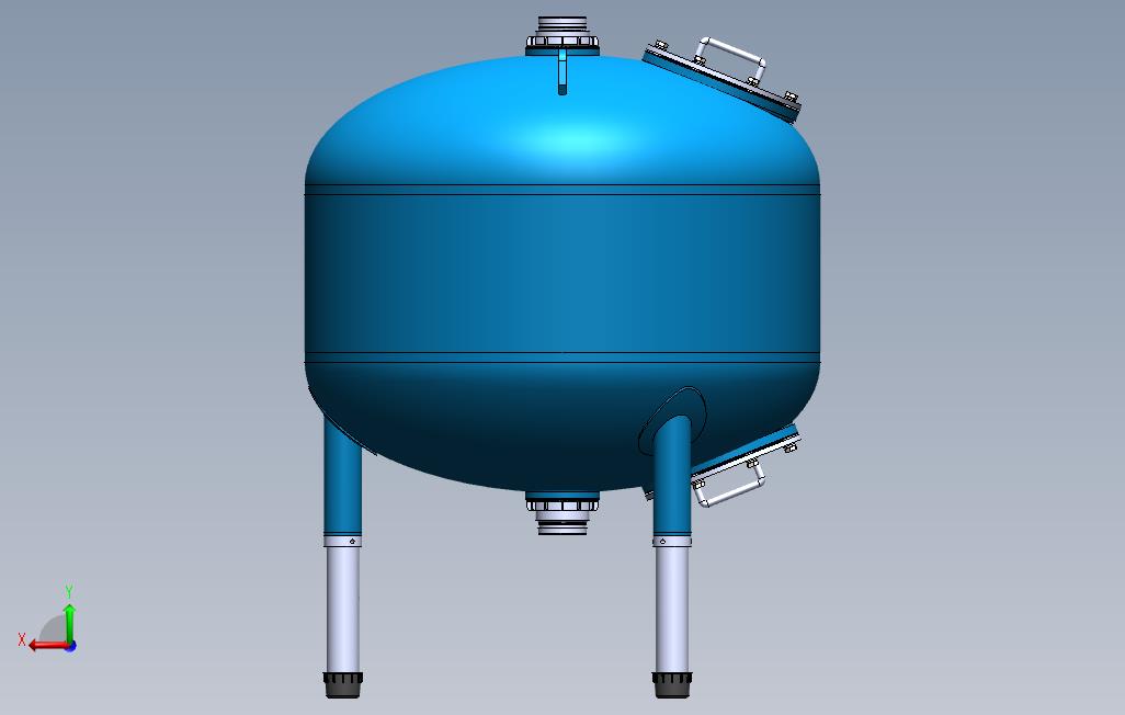 浅层砂过滤器 背面视图