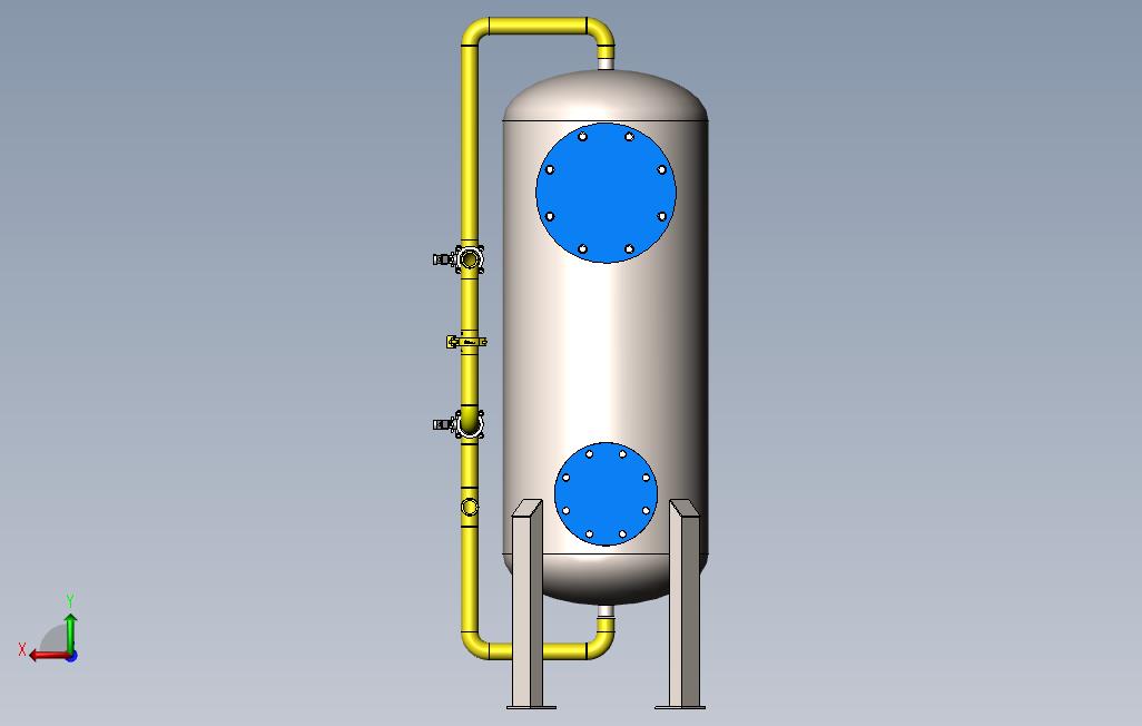 砂滤器D500 背面视图