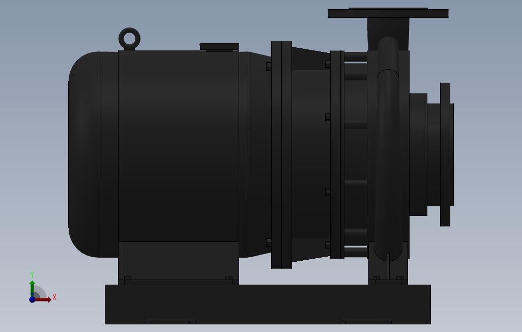 南方泵NIS，NISF泵外形（100-65-200）3kW-4极