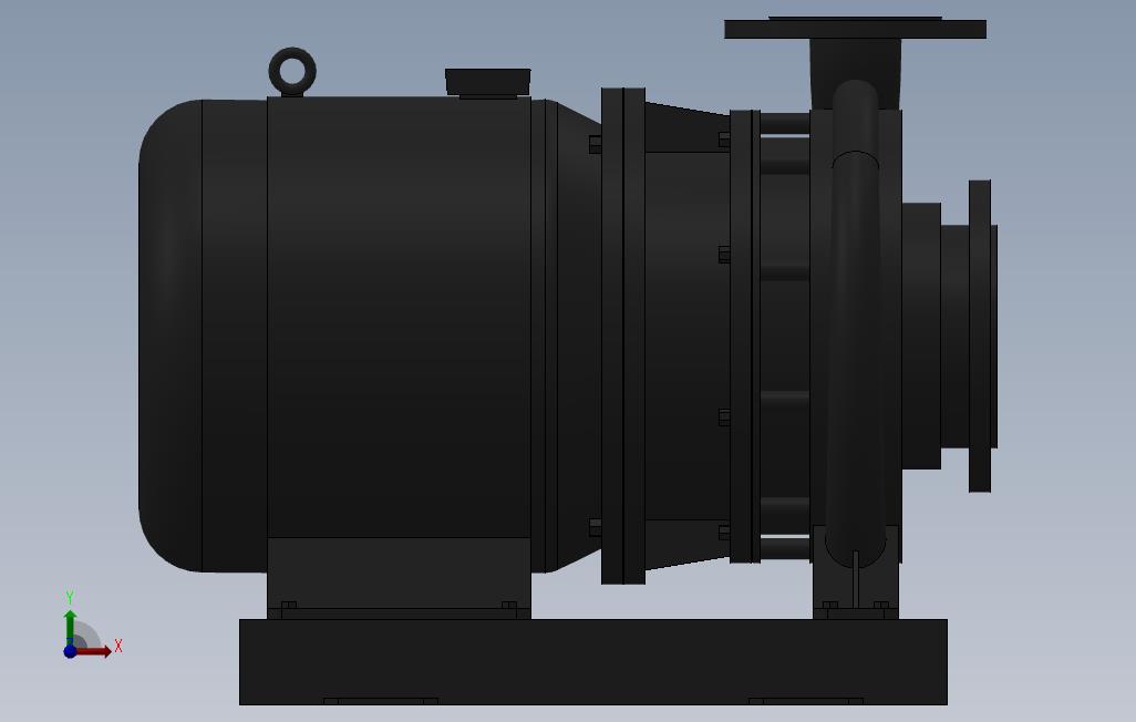 南方泵NIS,NISF泵外形(100-65-200)4kW-4极