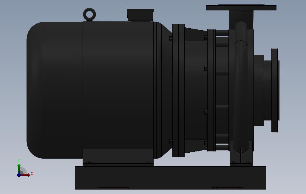 南方泵NIS,NISF泵外形(100-65-200)5.5kW-4极