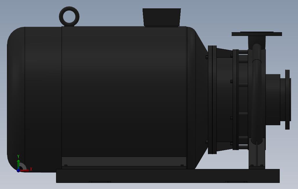 南方泵NIS,NISF泵外形(100-65-250)45kW-2极