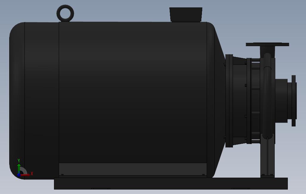 南方泵NIS，NISF泵外形（100-65-250）75kW-2极