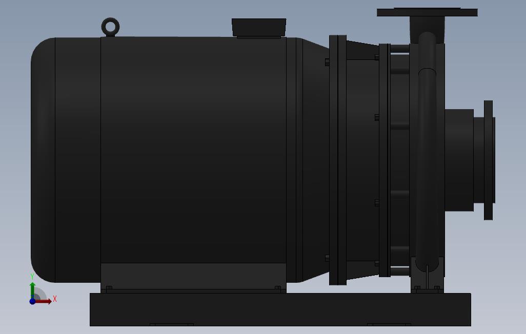 南方泵NIS,NISF泵外形(100-65-315)11kW-4极