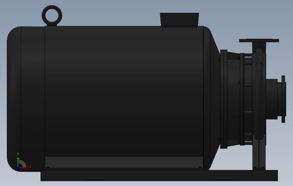 南方泵NIS，NISF泵外形（100-65-315）90kW-2极