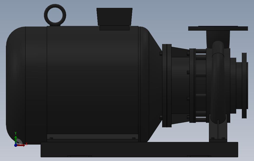 南方泵NIS,NISF泵外形(100-80-160)11kW-2极