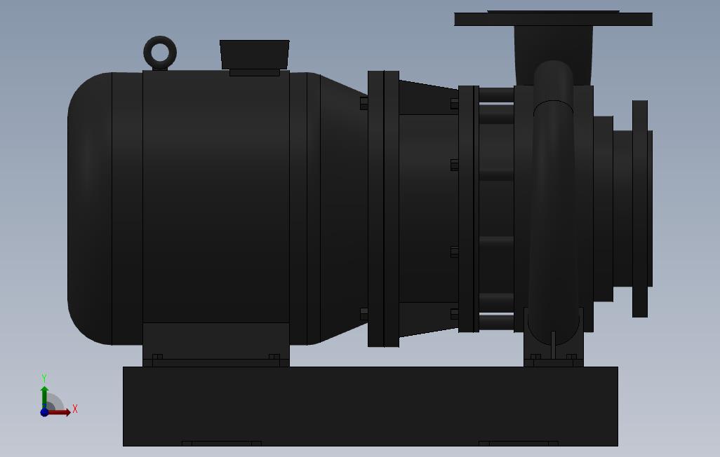 南方泵NIS,NISF泵外形(100-80-160)2.2kW-4极