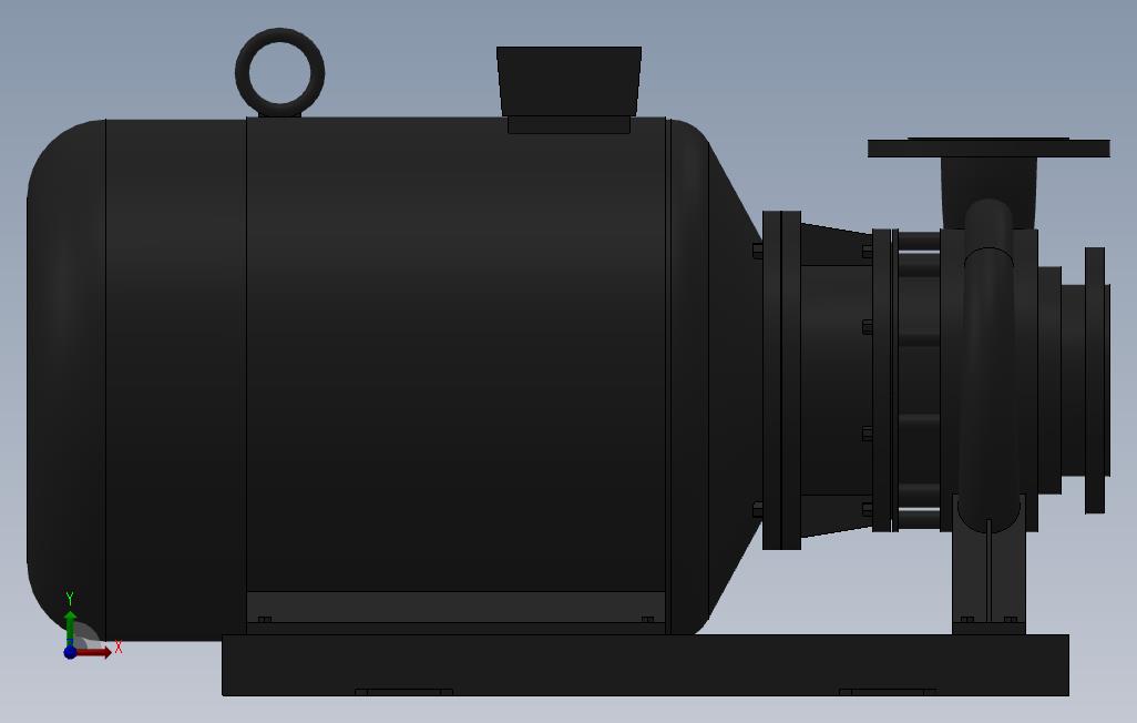 南方泵NIS,NISF泵外形(100-80-160)22kW-2极