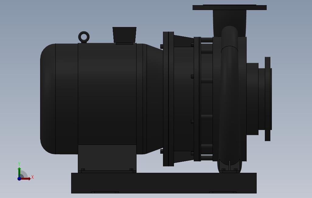 南方泵NIS,NISF泵外形(125-100-200)5.5kW-4极