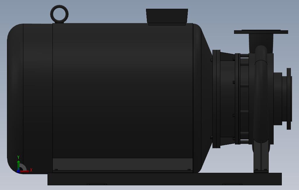 南方泵NIS,NISF泵外形(125-100-200)55kW-2极