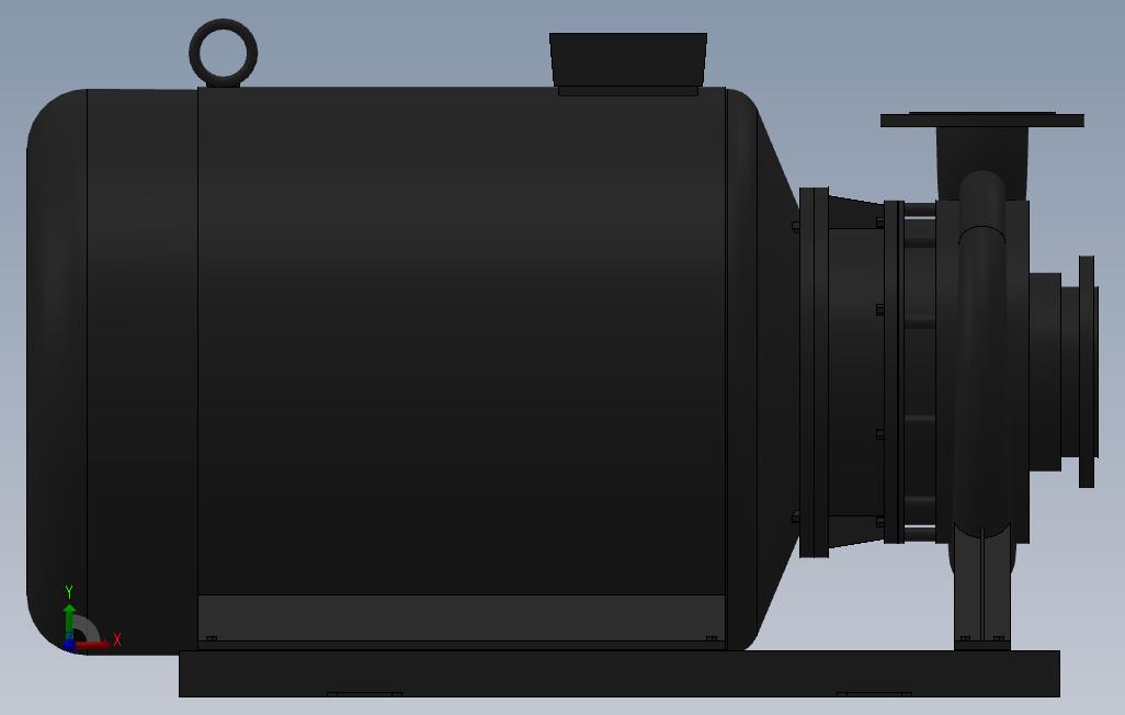 南方泵NIS，NISF泵外形（125-100-200）55kW-2极