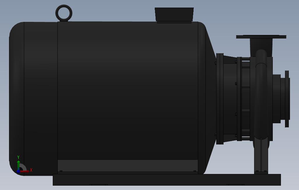 南方泵NIS，NISF泵外形（125-100-200）75kW-2极