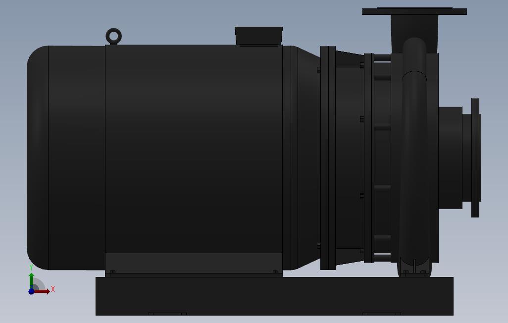 南方泵NIS,NISF泵外形(125-100-315)18.5kW-4极