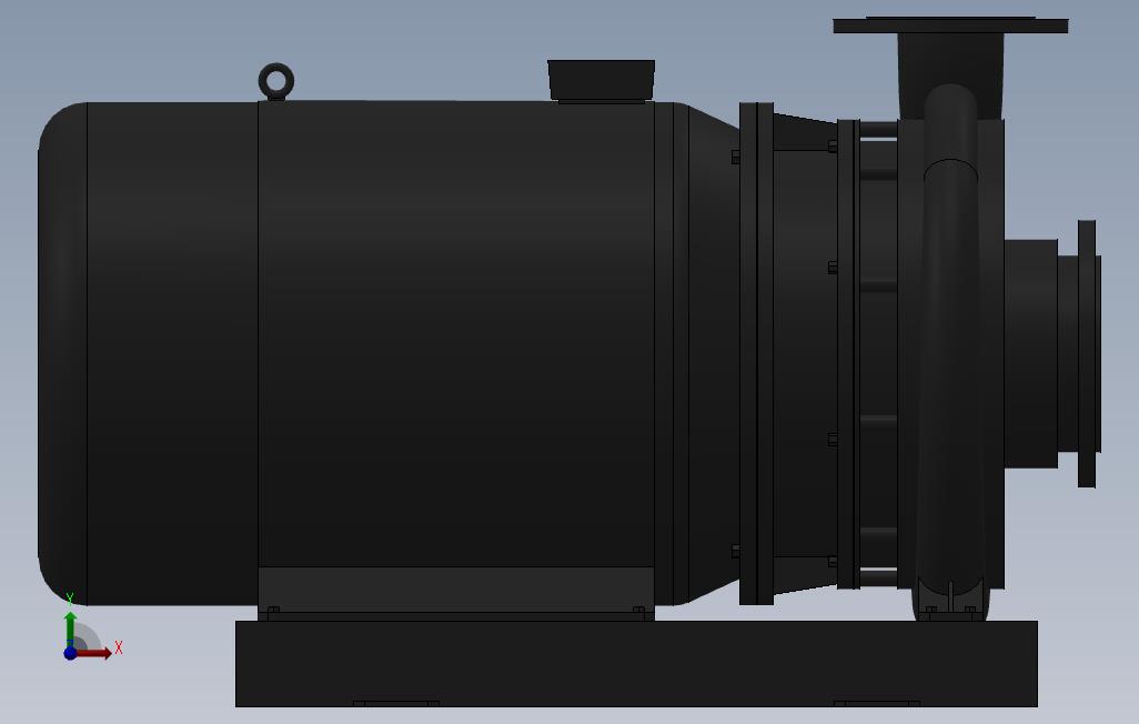 南方泵NIS，NISF泵外形（125-100-315）22kW-4极