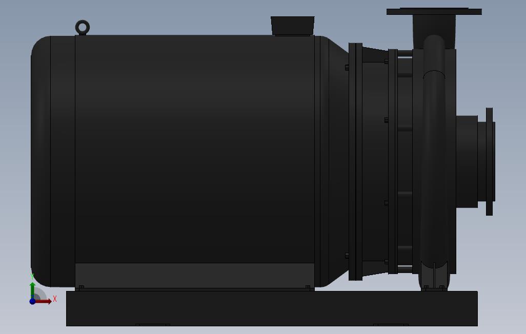 南方泵NIS,NISF泵外形(125-100-400)37kW-4极