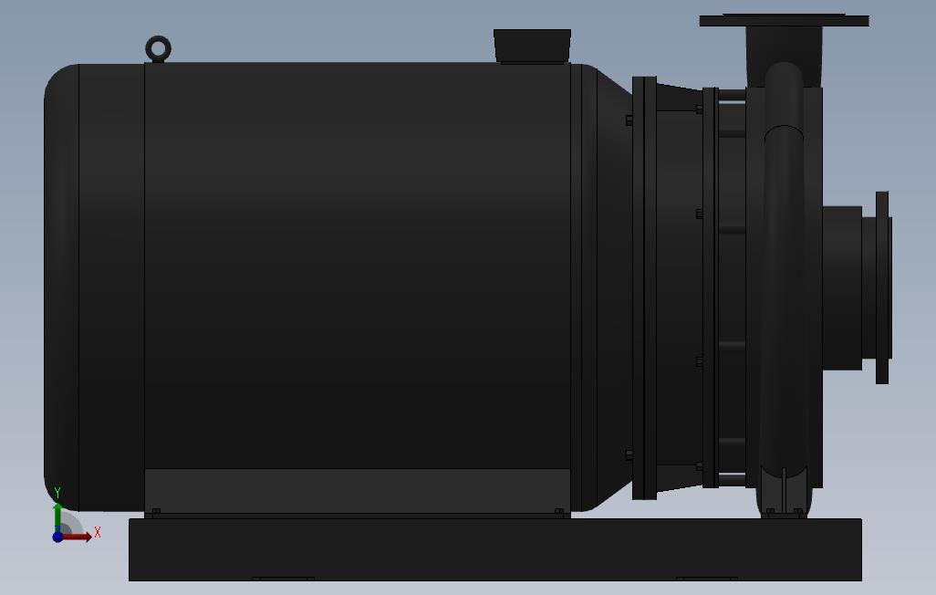 南方泵NIS,NISF泵外形(125-100-400)45kW-4极