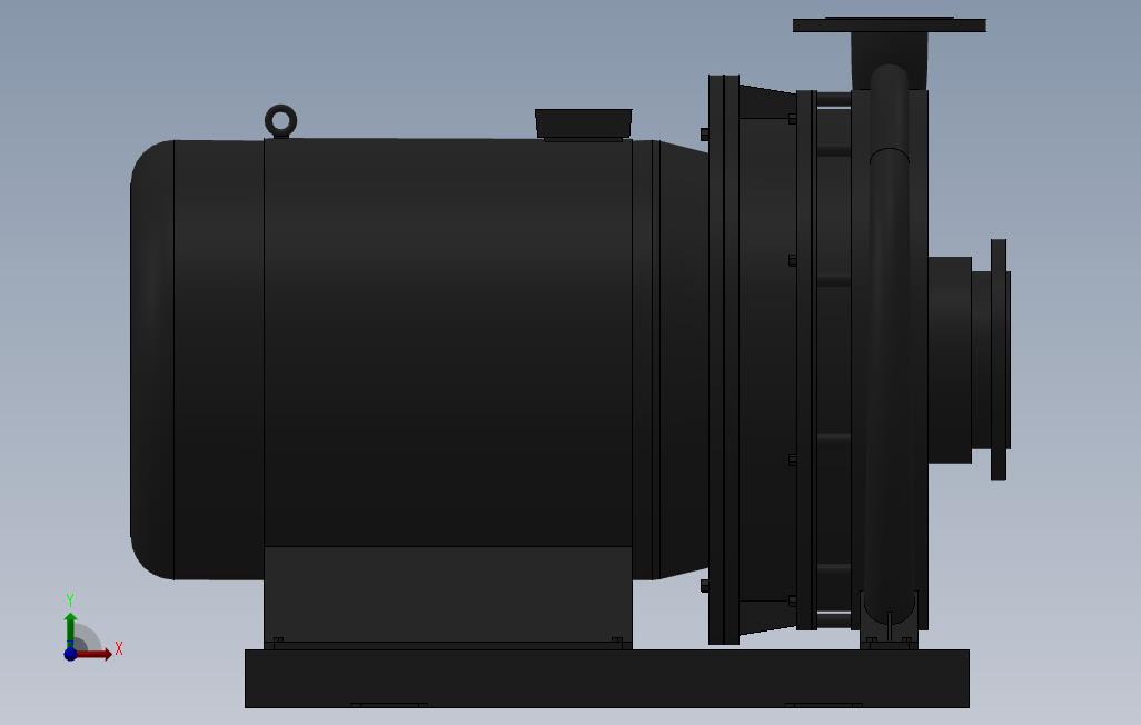 南方泵NIS,NISF泵外形(125-80-400)15kW-4极