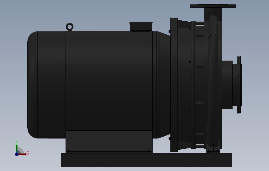 南方泵NIS,NISF泵外形(125-80-400)18.5kW-4极