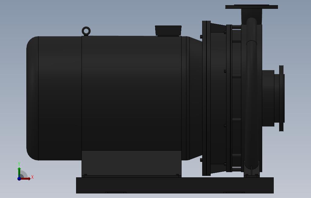 南方泵NIS,NISF泵外形(125-80-400)22kW-4极