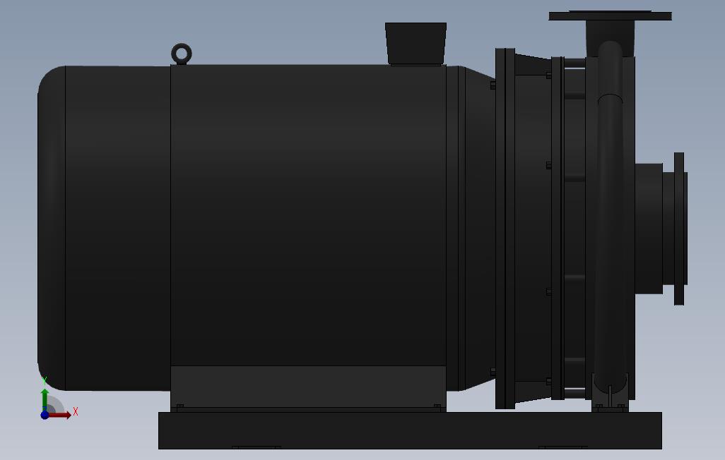 南方泵NIS,NISF泵外形(125-80-400)37kW-4极
