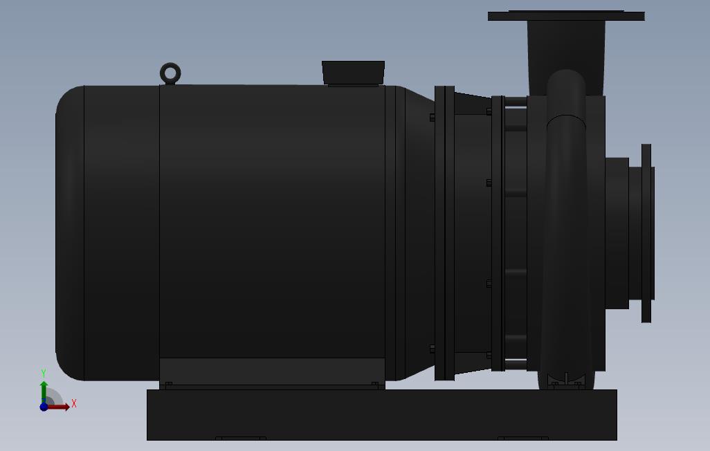 南方泵NIS,NISF泵外形(150-125-250)18.5kW-4极