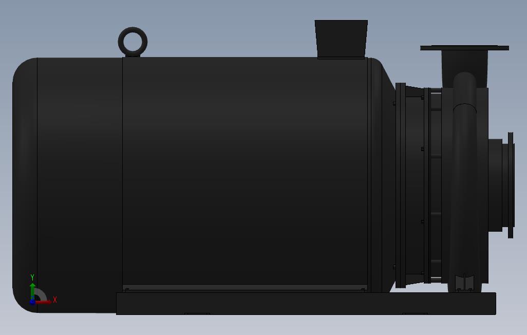 南方泵NIS,NISF泵外形(200-150-400)110kW-4极