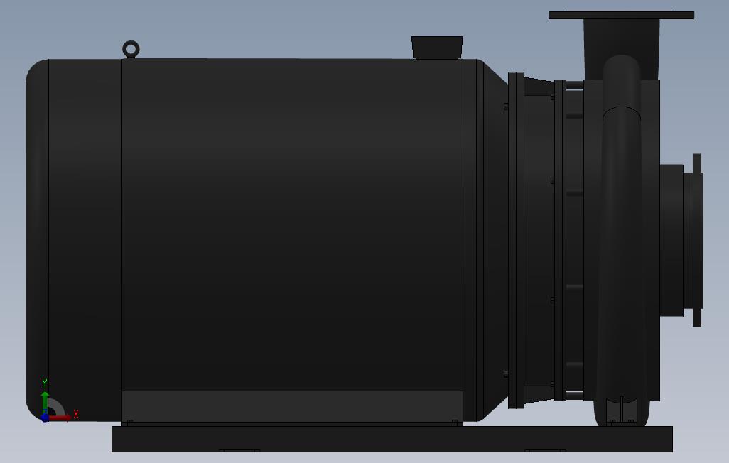 南方泵NIS，NISF泵外形（200-150-400）75kW-4极