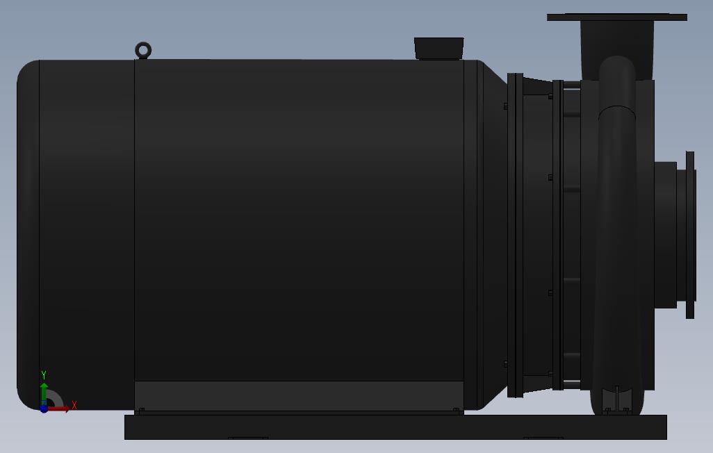 南方泵NIS，NISF泵外形（200-150-400）90kW-4极