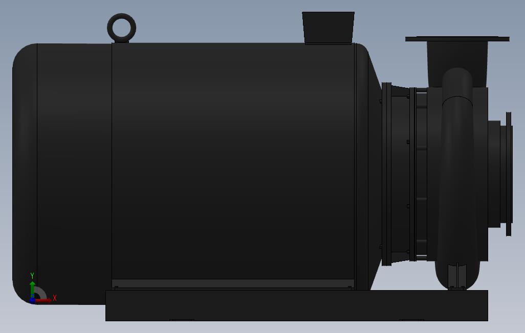 南方泵NIS,NISF泵外形(250-200-400)110kW-4极 正面视图