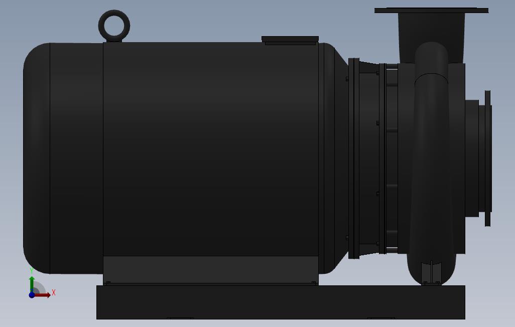 南方泵NIS,NISF泵外形(250-200-400)90kW-4极