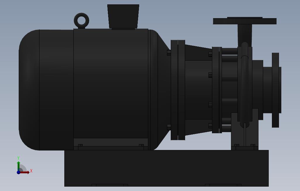 南方泵NIS,NISF泵外形(50-32-160)4kW-2极