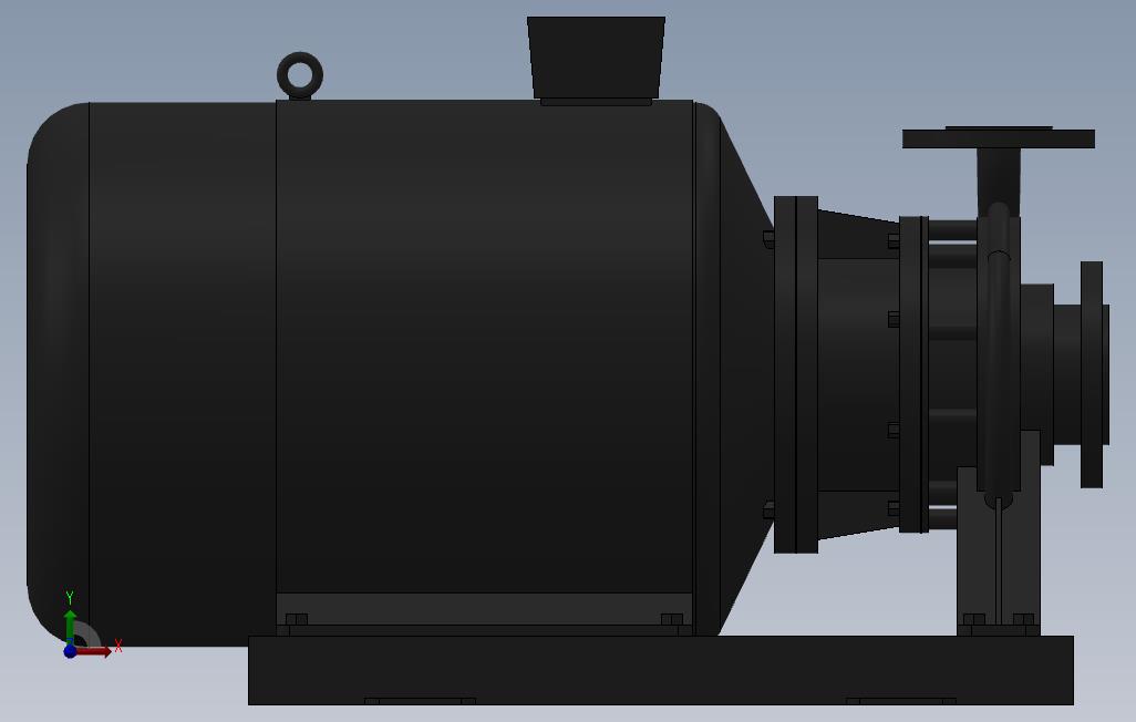 南方泵NIS,NISF泵外形(50-32-200)11kW-2极