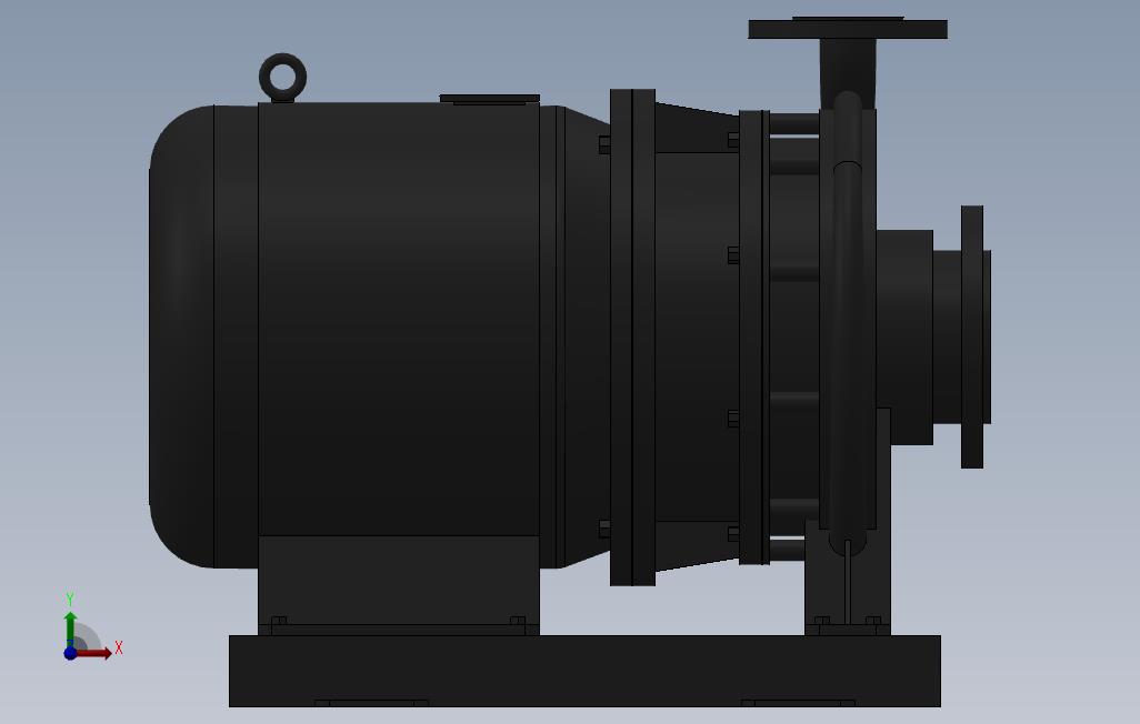 南方泵NIS，NISF泵外形（60-40-250）3kW-4极