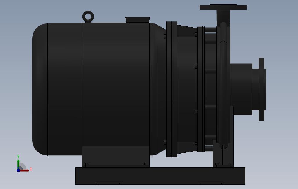 南方泵NIS，NISF泵外形（60-40-315）5.5kW-4极