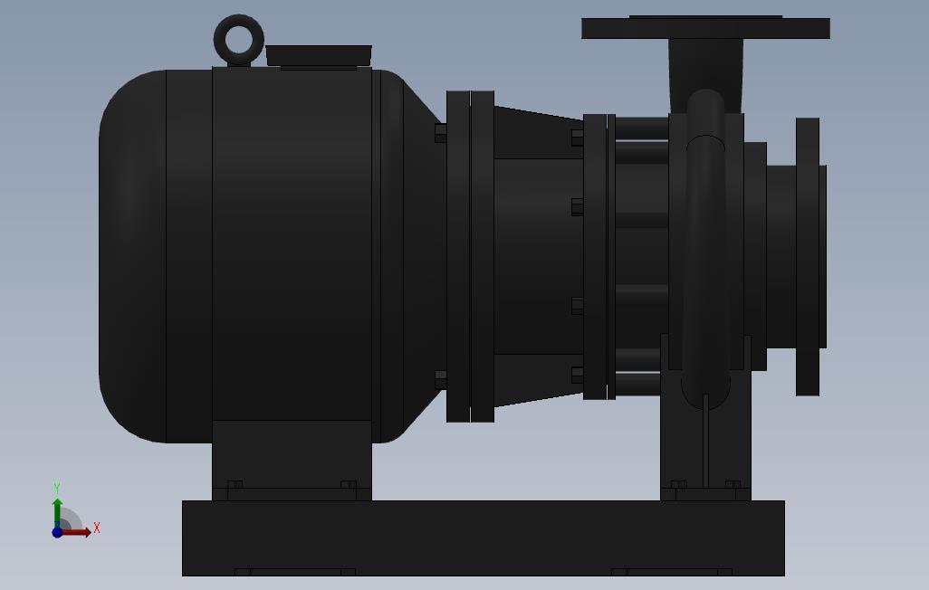 南方泵NIS，NISF泵外形（60-50-160）0.55kW-4极