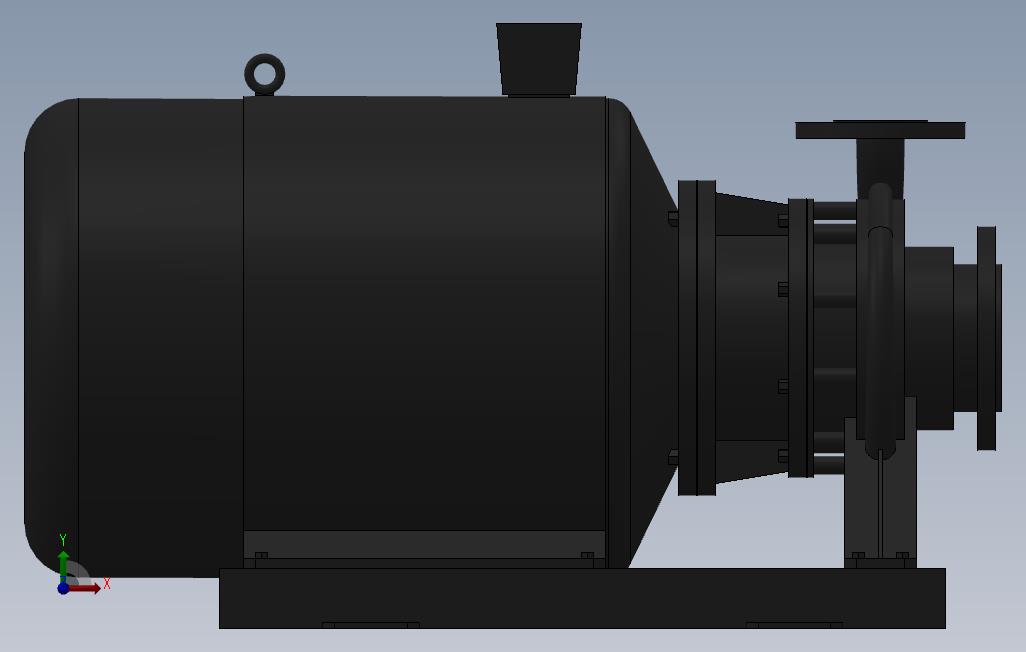 南方泵NIS,NISF泵外形(65-40-200)11kW-2极
