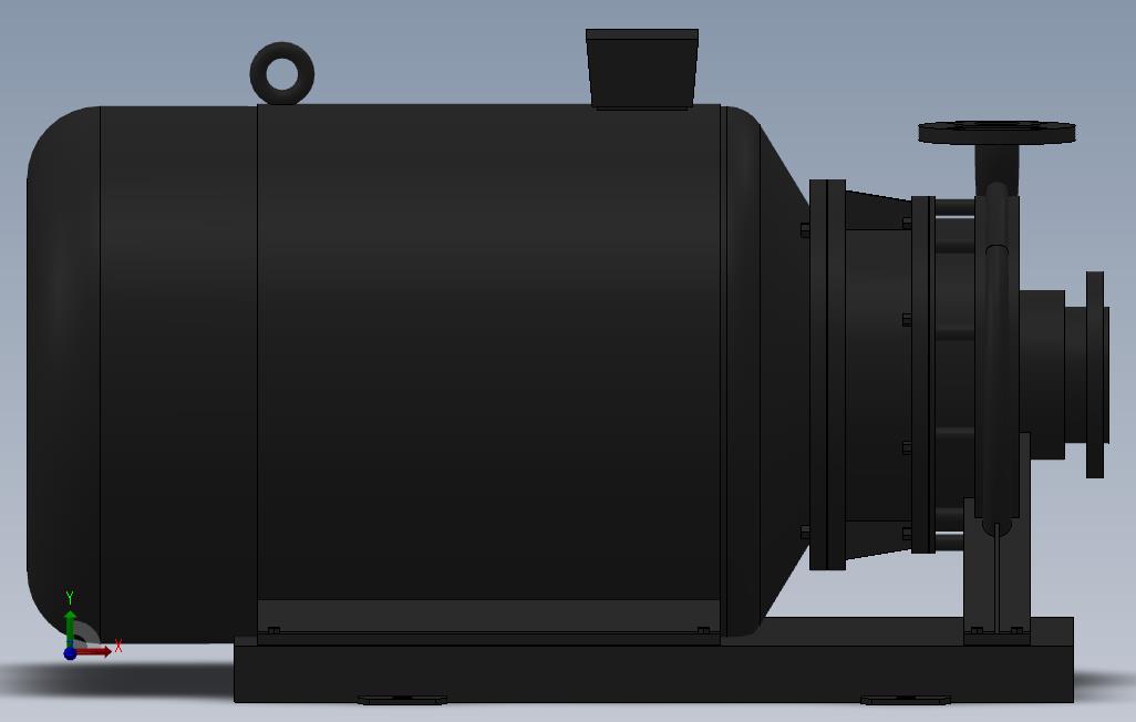 南方泵NIS，NISF泵外形（65-40-250）30kW-2极