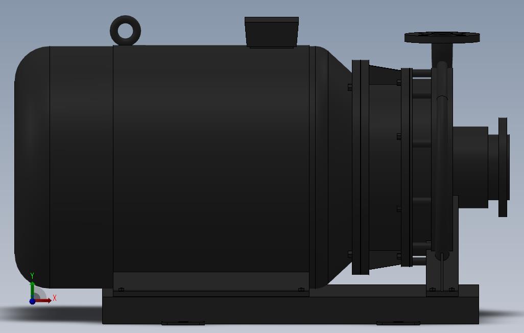 南方泵NIS,NISF泵外形(65-40-315)22kW-2极