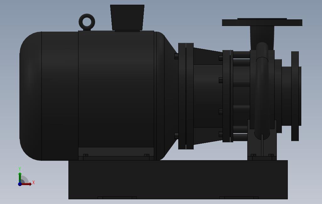 南方泵NIS,NISF泵外形(65-50-160)4kW-2极