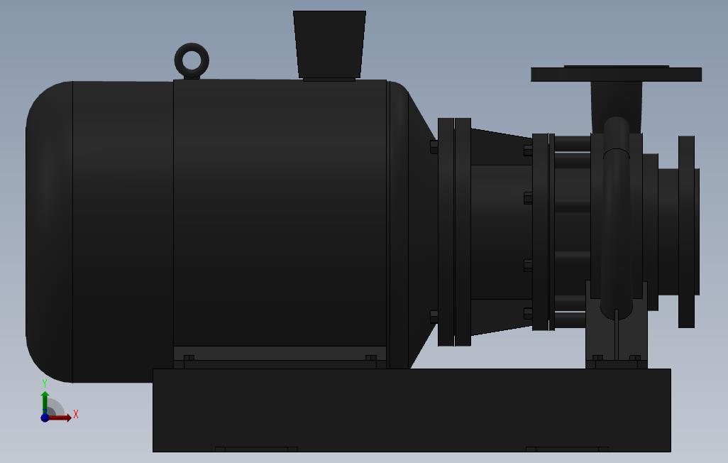 南方泵NIS,NISF泵外形(65-50-160)5.5kW-2极