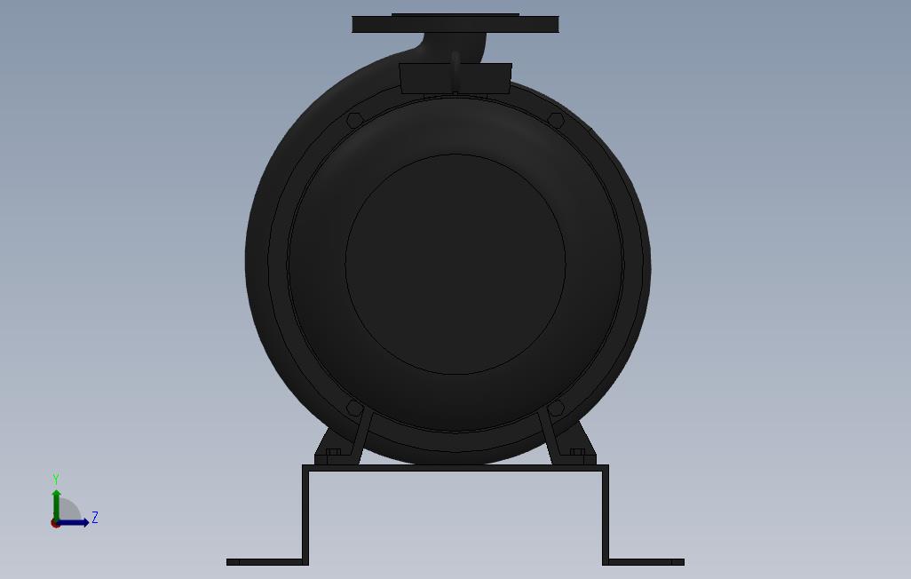 南方泵NIS,NISF泵外形(80-50-200)1.5kW-4极 左侧视图