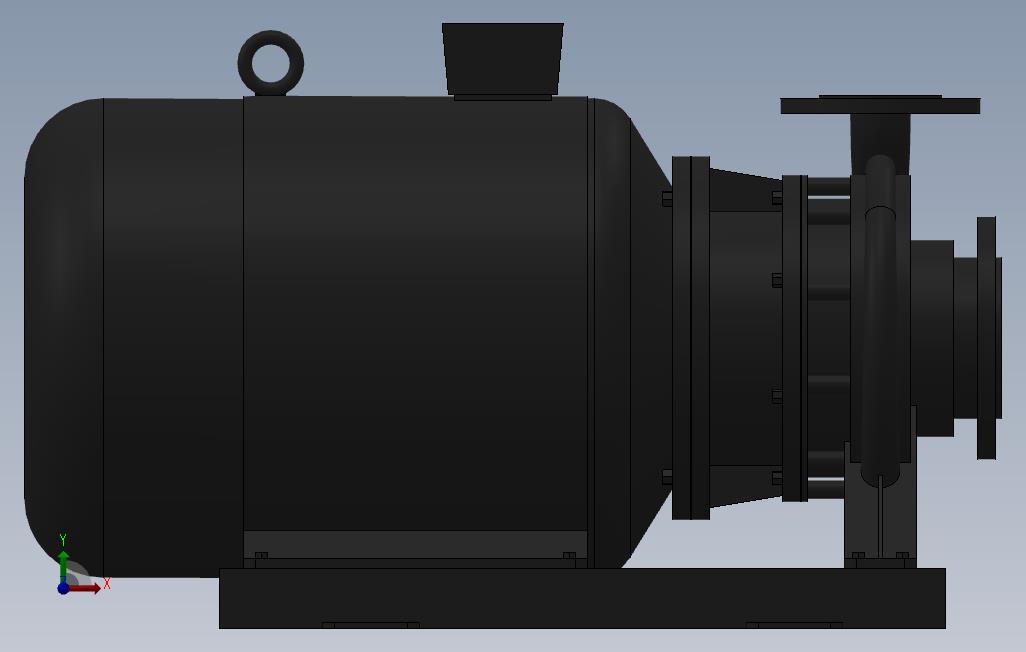 南方泵NIS,NISF泵外形(80-50-200)11kW-2极