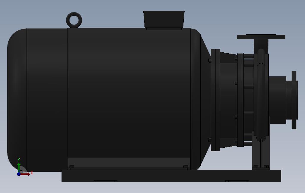 南方泵NIS,NISF泵外形(80-50-250)30kW-2极