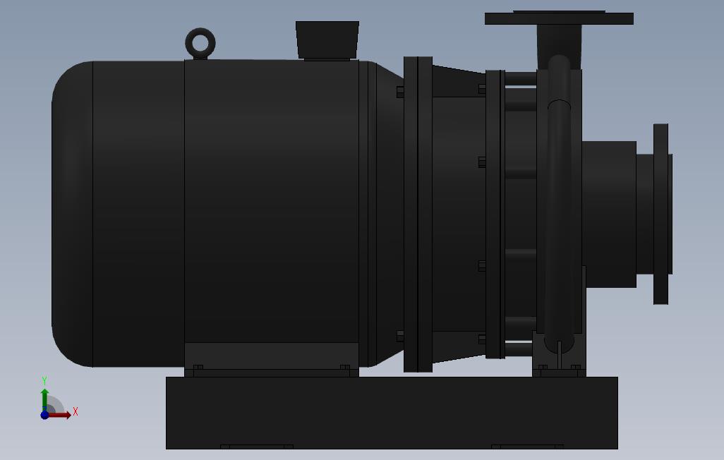 南方泵NIS,NISF泵外形(80-50-250)5.5kW-4极