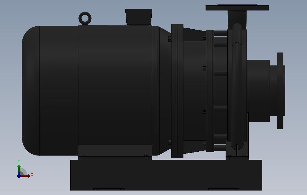 南方泵NIS，NISF泵外形（80-50-250）5.5kW-4极